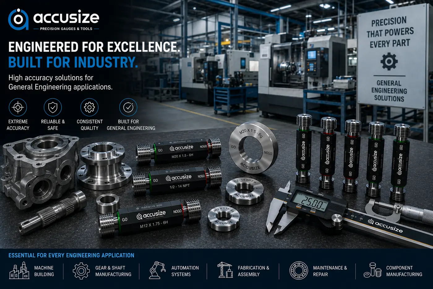 General engineering precision gauging